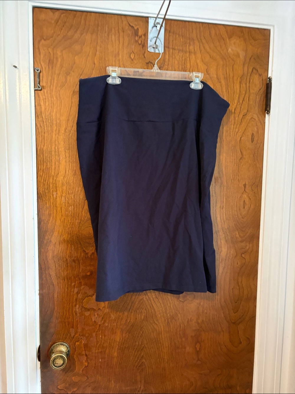 Women with Control Navy Pencil Skirt